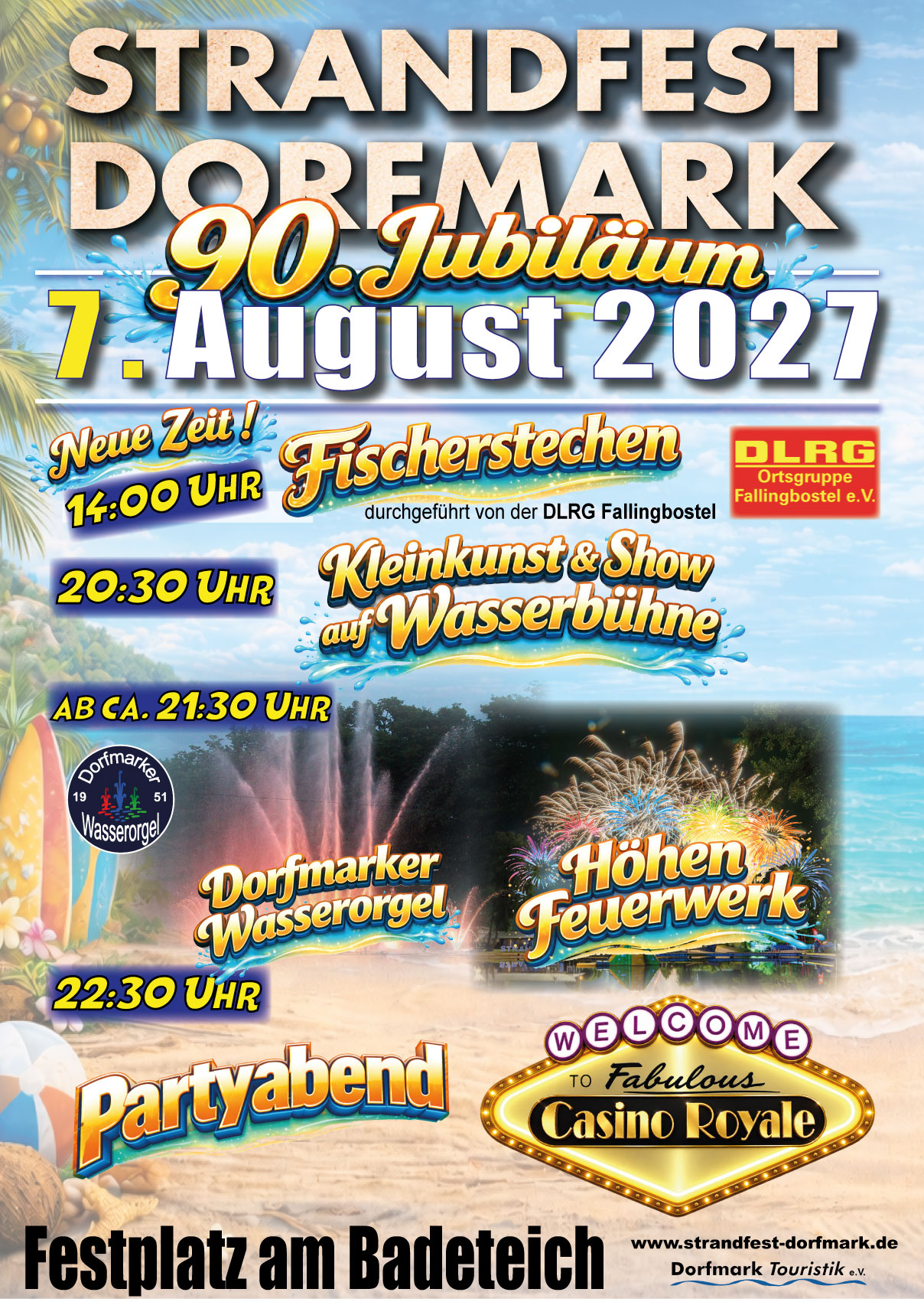 Plakat: Strandfest Samstag
