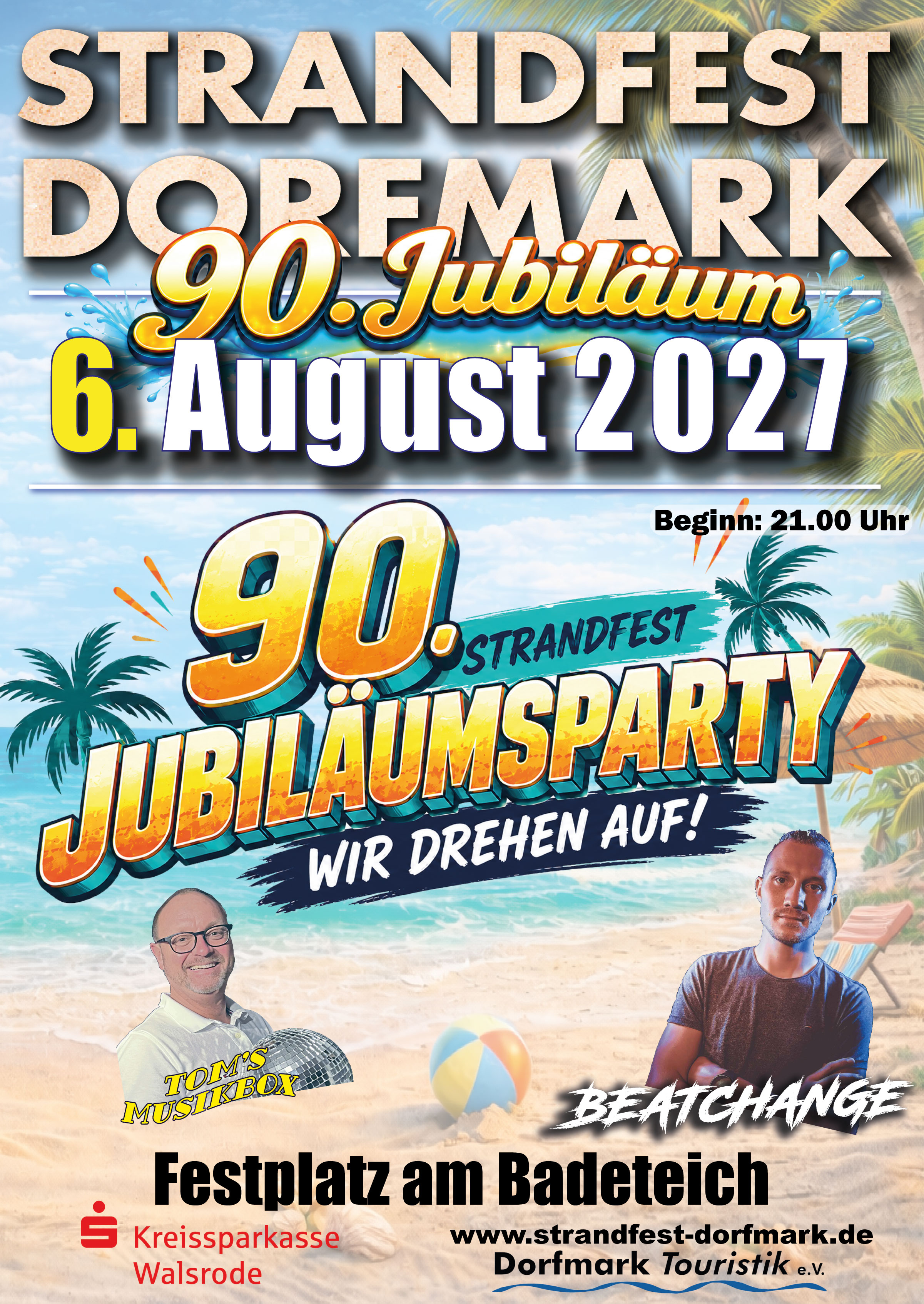 Plakat: Strandfest Freitag
